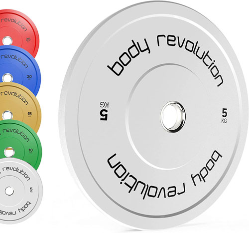 Body Revolution Olympic Colour Rubber Bumper Weights Plates