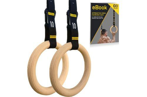 Double Circle Wood Gymnastic Rings