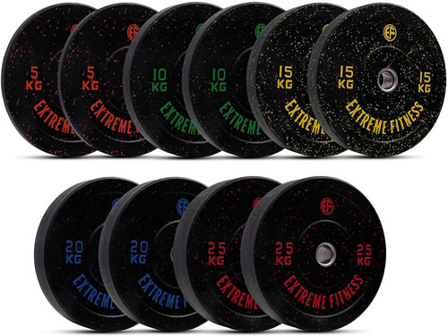 EXTREME FITNESS BUMPER PLATES