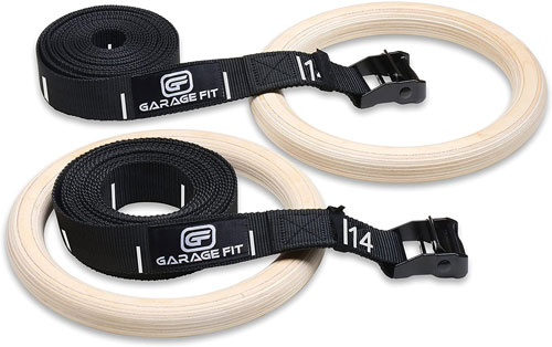 Garage Fit Wood Gym Rings