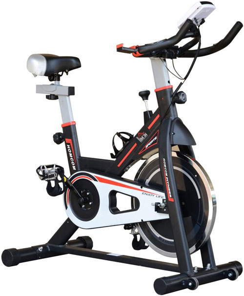 HOMCOM 8kg Flywheel Stationary Exercise Bike
