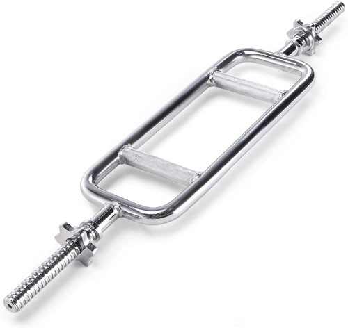 Marcy Threaded Solid Chrome Triceps Bar