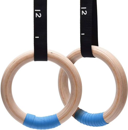 PACEARTH Wood Gymnastics Rings