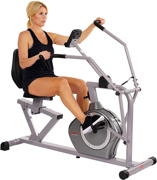 Sunny Health Fitness Magnetic Recumbent Bike